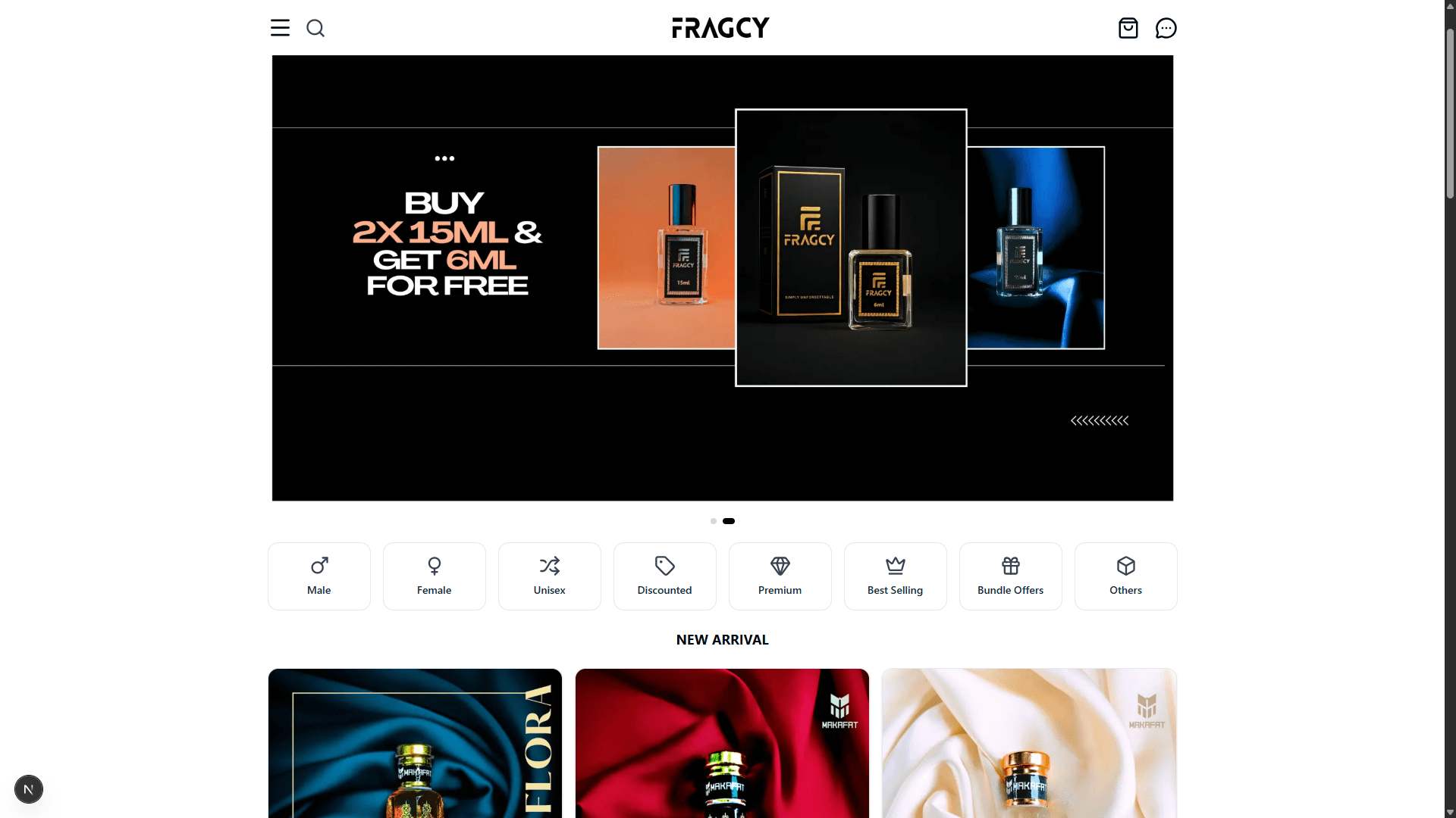 Fragcy Ecommerce