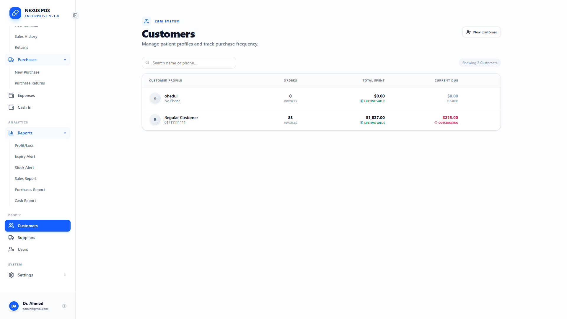 CRM & Supplier Management