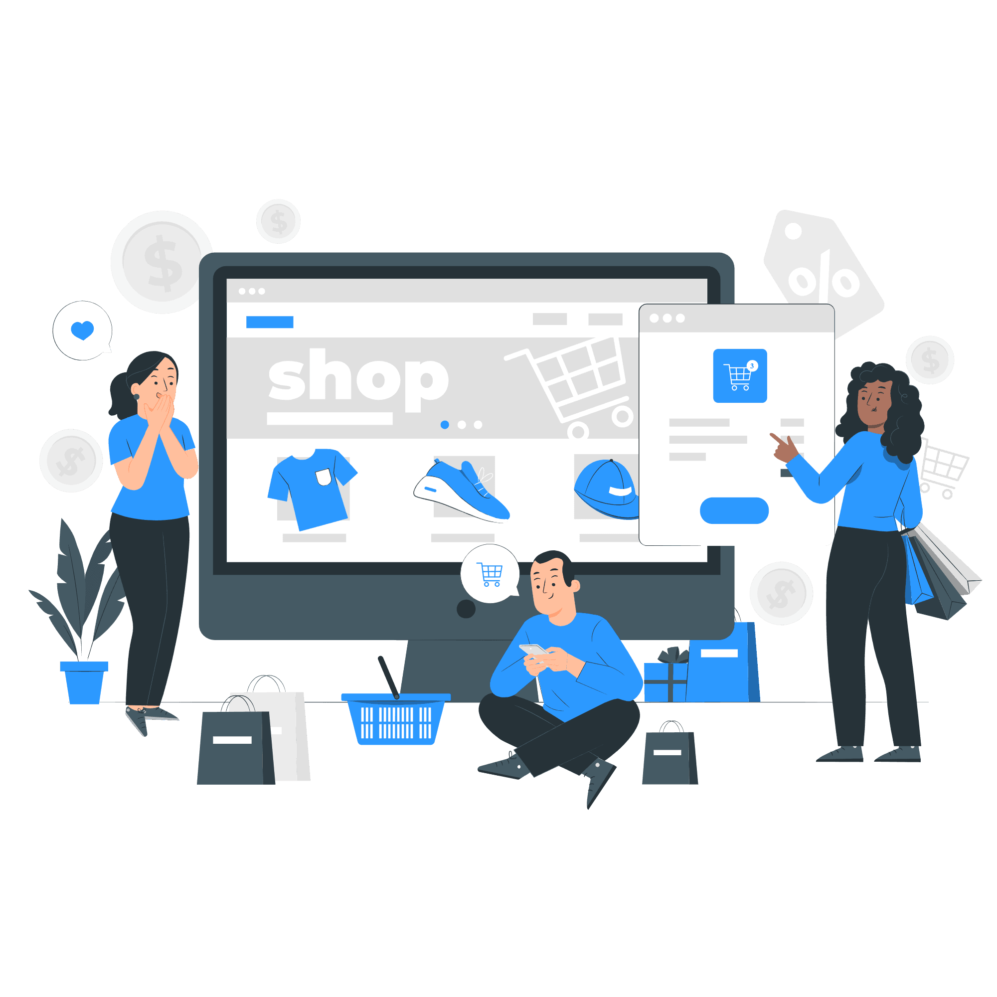 E-Commerce Website Development service by S&F Nexus